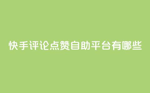 快手评论点赞自助平台有哪些,快手业务区网站 - ks免费业务平台call 抖音快手自助服务 第1张 快手评论点赞自助平台有哪些,快手业务区网站 - ks免费业务平台call 抖音快手自助服务 第1张