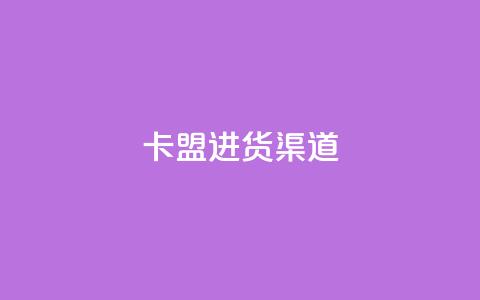 卡盟进货渠道 - 卡盟采购途径全揭秘,让你轻松进货! 第1张 卡盟进货渠道 - 卡盟采购途径全揭秘,让你轻松进货! 第1张