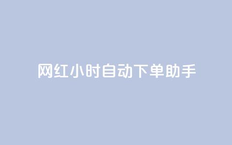 网红24小时自动下单助手 - 网红全天候自动下单助手助你轻松购物	。 第1张