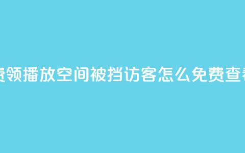 ks业务免费领播放 - qq空间被挡访客怎么免费查看 第1张 ks业务免费领播放 - qq空间被挡访客怎么免费查看 第1张