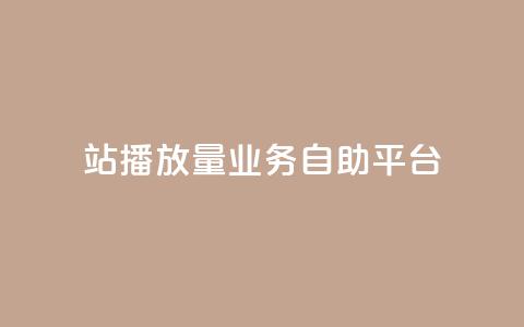 b站播放量业务自助平台 - B站自助平台助力视频播放量提升! 第1张 b站播放量业务自助平台 - B站自助平台助力视频播放量提升! 第1张