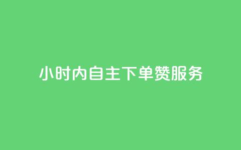 24小时内自主下单赞服务 第1张 24小时内自主下单赞服务 第1张