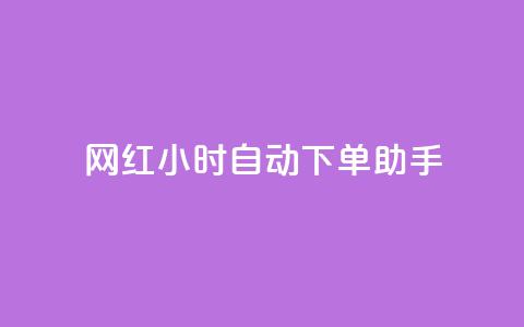 网红24小时自动下单助手 - qq自助平台全网最低 第1张 网红24小时自动下单助手 - qq自助平台全网最低 第1张