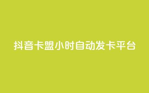 抖音卡盟24小时自动发卡平台,抖音怎么涨有效粉 - 卡盟在线刷钻官网 小红书500粉购买  第1张