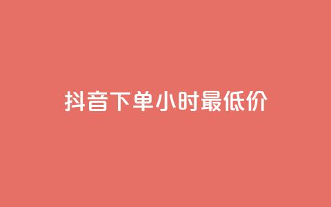 抖音下单24小时最低价,抖音24小时在线下单平台免费 - 爱Q技术自助下单 低价Ks一毛1000粉  第1张