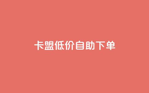 QQ卡盟低价自助下单 - QQ卡盟自助下单价优惠，快速安全购买。  第1张