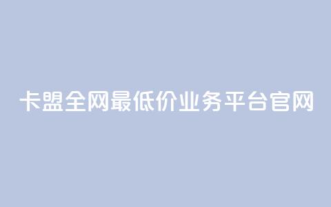 卡盟全网最低价业务平台官网,点赞qq资料卡平台 - 自助业务商城dy Qq空间业务  第1张