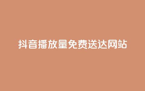 抖音1000播放量免费送达网站  第1张