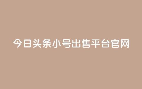 今日头条小号出售平台官网 - 今日头条小号买卖平台揭秘与分析~ 第1张 今日头条小号出售平台官网 - 今日头条小号买卖平台揭秘与分析~ 第1张