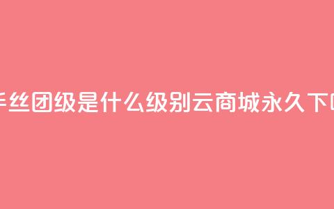 快手丝团62级是什么级别 - qq云商城永久 第1张 快手丝团62级是什么级别 - qq云商城永久 第1张