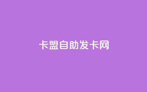 卡盟自助发卡网 - 自助发卡网专业服务，快速便捷！。  第1张