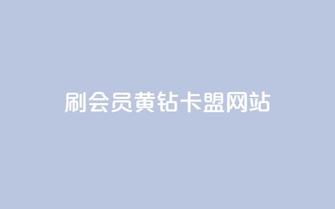 刷qq会员黄钻卡盟网站 - 提升QQ体验	，尽享黄钻会员服务新途径~  第1张