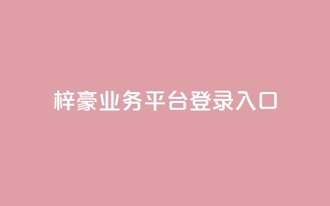 梓豪业务平台登录入口,快手抖音24小时在线刷 - 24自助下单服务平台便宜 抖音24小时免费下单平台  第1张
