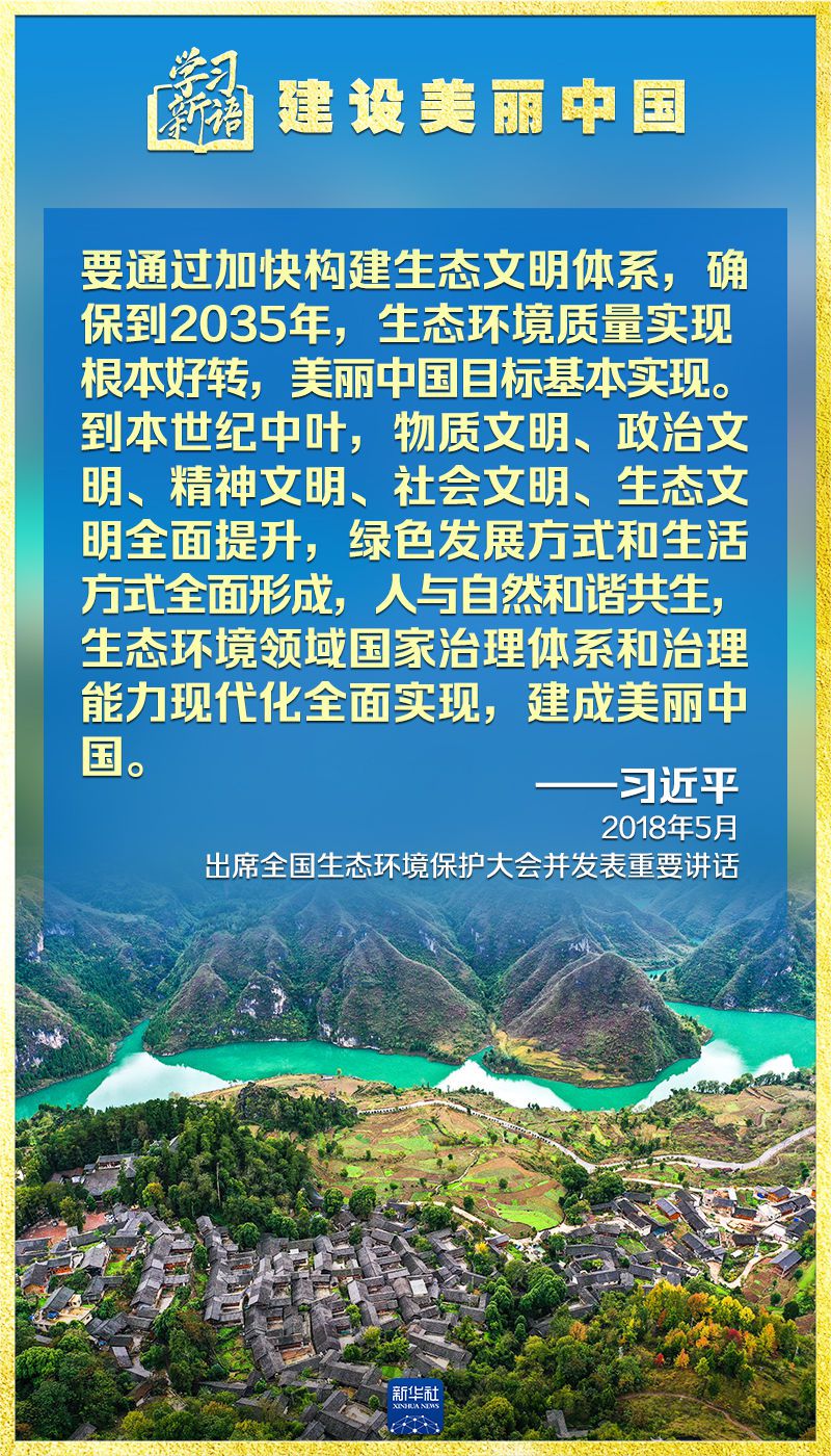 学习新语｜领悟“七个聚焦”：建设美丽中国  第12张
