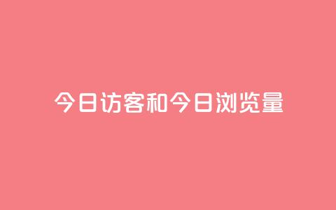 今日访客和今日浏览量,q赞助手最新版下载 - qq绝版名片代码大全 抖音下单24小时  第1张