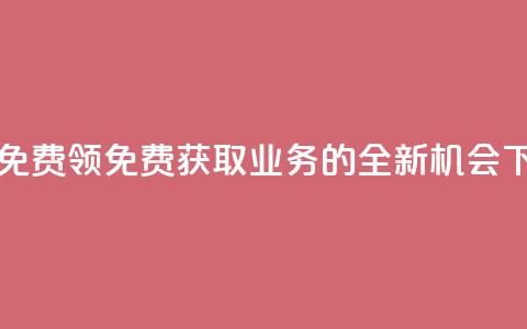 ks业务免费领 - 免费获取KS业务的全新机会! 第1张 ks业务免费领 - 免费获取KS业务的全新机会! 第1张