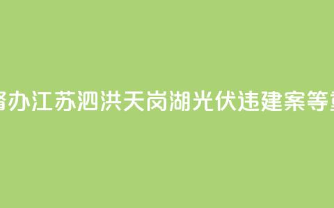 两部门联合挂牌督办江苏泗洪天岗湖光伏违建案等重大疑难复杂案件 第1张 两部门联合挂牌督办江苏泗洪天岗湖光伏违建案等重大疑难复杂案件 第1张