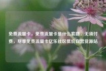 免费流量卡，免费流量卡是什么套路，无须付费，尽享免费流量卡亿乐社区低价自营货源站