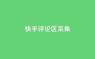快手评论区采集 - 快手评论区热议：用户观点与互动分析！