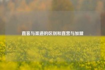 直客与渠道的区别和直营与加盟