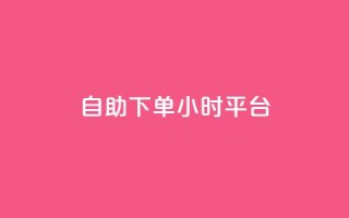 自助下单24小时平台 - 全天候自助下单平台让您随时畅享服务~