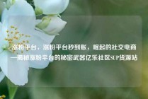 涨粉平台，涨粉平台秒到账，崛起的社交电商—揭秘涨粉平台的秘密武器亿乐社区SUP货源站