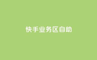 快手业务区自助 - 快手业务区自助，解锁更多增长机会！