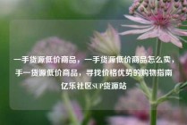 一手货源低价商品，一手货源低价商品怎么卖，手一货源低价商品，寻找价格优势的购物指南亿乐社区SUP货源站