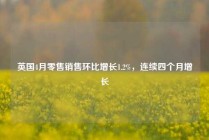英国4月零售销售环比增长1.2%，连续四个月增长