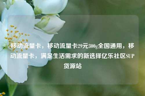 移动流量卡，移动流量卡29元300g全国通用	，移动流量卡，满足生活需求的新选择亿乐社区SUP货源站  第1张