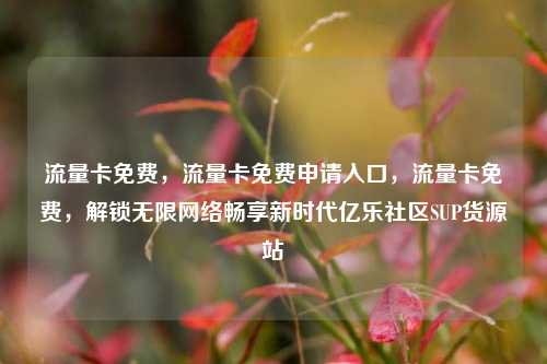 流量卡免费，流量卡免费申请入口，流量卡免费	，解锁无限网络畅享新时代亿乐社区SUP货源站  第1张