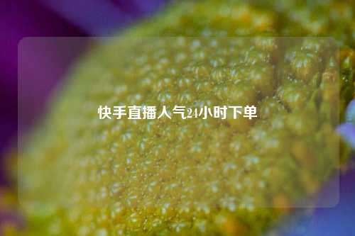 快手直播人气24小时下单  第1张